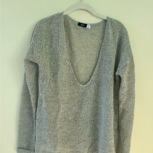 BDG V-Neck Gray Sweater